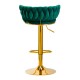 Bar stool B313a, green velvet-0147828