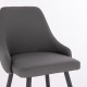 Bar stool PU Leather Dark Grey- 5450100