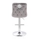 Luxury Bar stool Lion King Velvet Dark Grey - 5450103