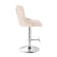 Luxury Bar stool Lion King Velvet Cream - 5450106