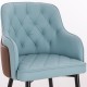 Luxury Bar stool Nappa Light Blue-5450117