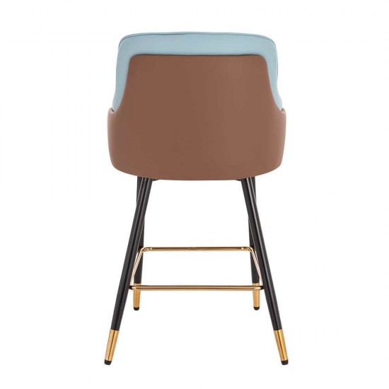 Luxury Bar stool Nappa Light Blue-5450117