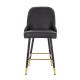 Luxury Bar stool Pu Leather Black-5450124