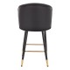 Luxury Bar stool Pu Leather Black-5450125