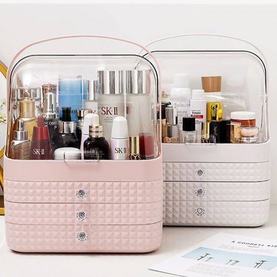 Makeup storage box Pink-6930314