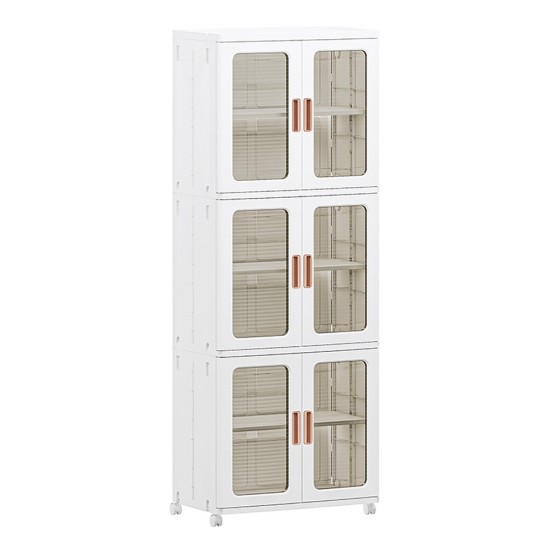 Vanity Storage Station Large White 65*39*171.8cm 3 layers  -6930331