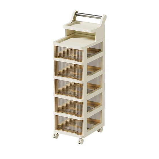 Vanity Storage Station 5 drawers Beige 34*28*87.5cm -6930341