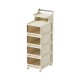 Vanity Storage Station 4 drawers Large Beige 49*36*121cm - 6930351