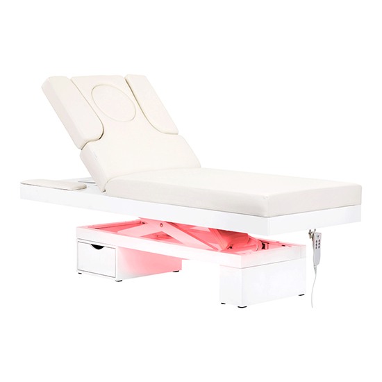 Ηλεκτρικό  κρεβάτι μασάζ & αισθητικής με Θερμαινόμενο στρώμα και  Led Φωτισμό  - 0113116