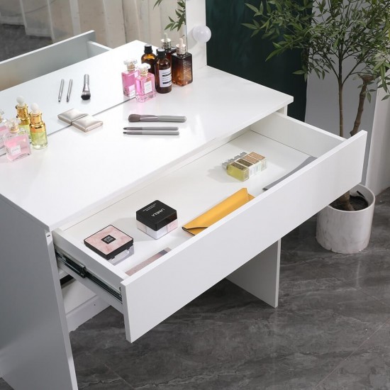 Επαγγελματικό τραπέζι make-up 80cm και Hollywood Mirror Luxury - 6900134