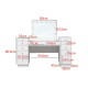 Best Seller Vanity Table Glass Top & Ηollywood Mirror - 6910010