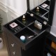 Vanity Station Storage  & Jewelry Organizer Flip Top Glam Μαυρο-6961041