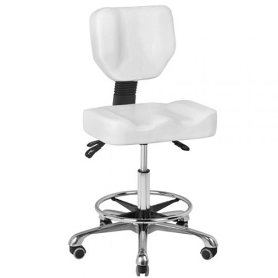 Επαγγελματική καρέκλα  εργασίας   με εργονομική πλάτη και   κάθισμα λευκό  και 3 ρυθμίσεις θέσης - 0109193