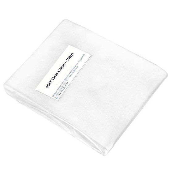Επαγγελματικές non-woven πετσέτες αισθητικής 15x20cm 100 τεμάχια - 0112440