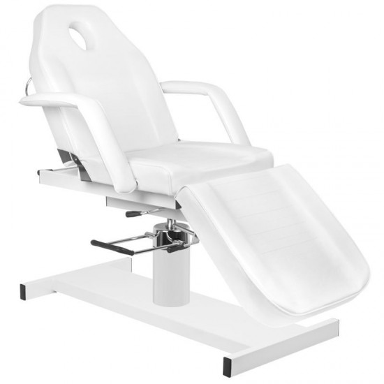 Καρέκλα αισθητικής με υδραυλική ανύψωση και ανύψωση καθίσματος 210D Λευκή - 0114947