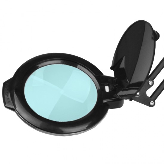 LED τροχήλατος μεγεθυντικός φακός αισθητικής μαύρος 10watt - 0115252