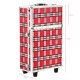 Επαγγελματική βαλίτσα μακιγιάζ και κομμωτικής Box S-015 Red Grid - 0122854