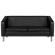 Επαγγελματικός καναπές αναμονής Gabbiano BM18003 Black - 0126716