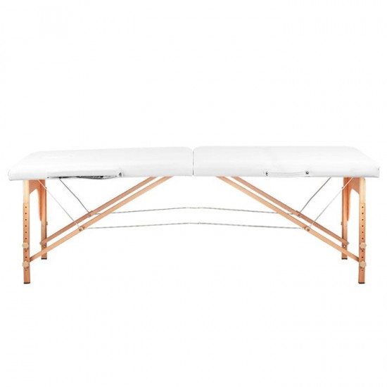 Κρεβάτι Μασάζ 2 Θέσεων ξύλινο Πτυσσόμενο Comfort White - 0126965