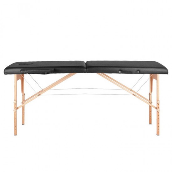 Κρεβάτι Μασάζ 2 Θέσεων ξύλινο Πτυσσόμενο Comfort Black - 0126967
