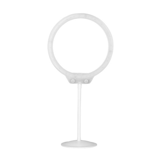 Επιτραπέζιο Led Ring Light  Selfie & Beauty Dimming Range με θήκη τηλεφώνου  Λευκό 10 Watt - 0128445