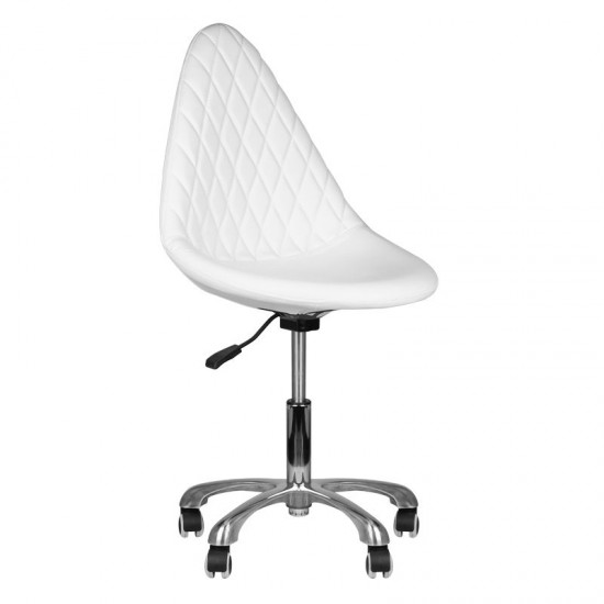 Επαγγελματική καρέκλα αισθητικής λευκή - 0128515