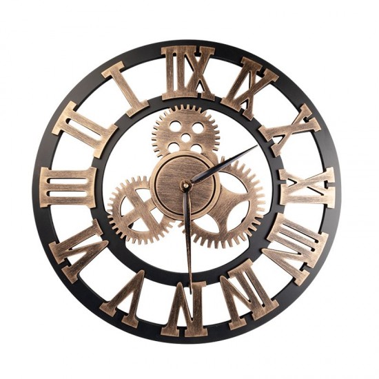 Διακοσμητικό ρολόι κομμωτηρίου Brass Gears - 0135175