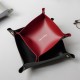 Leather Tray Desk Organizer Red - 6930166