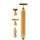 Vibrating 4 in 1 face massage gold stick 14,5cm - 6970128