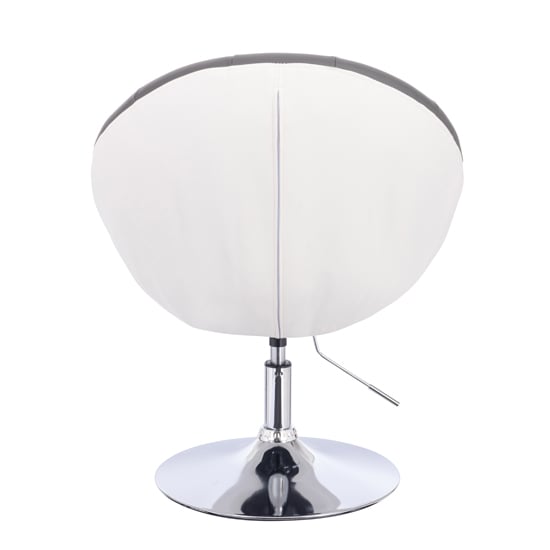Vanity Chair Impressive Silver Base Grey Color - 5400164