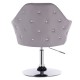 Vanity Chair Celebrity Crystal Grey Color - 5400169