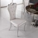 Luxury Chair Mirror Stainless Steel So Style Love Shape white - 6920007