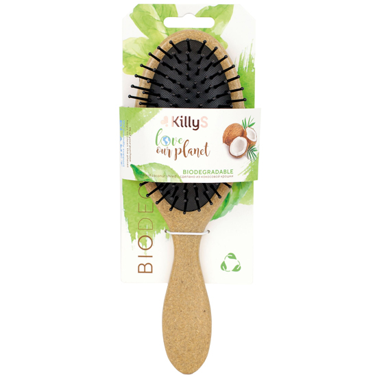 KillyS BIOdegradabe Βούρτσα μαλλιών made of coconut shread - oval shape - 63500162