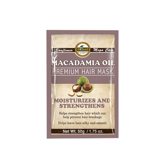 Sunflower premium hair mask για ενίσχυση  της τρίχας Macadamia Oil 50ml - 1240305