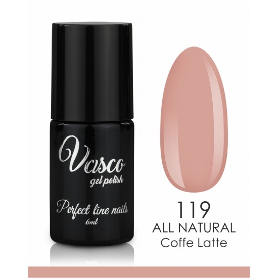 Vasco all natural 119 ημιμόνιμο βερνίκι coffe latte 6ml - 8110119