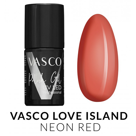 Vasco love island ημιμόνιμο βερνίκι neon red 7ml - 8117134